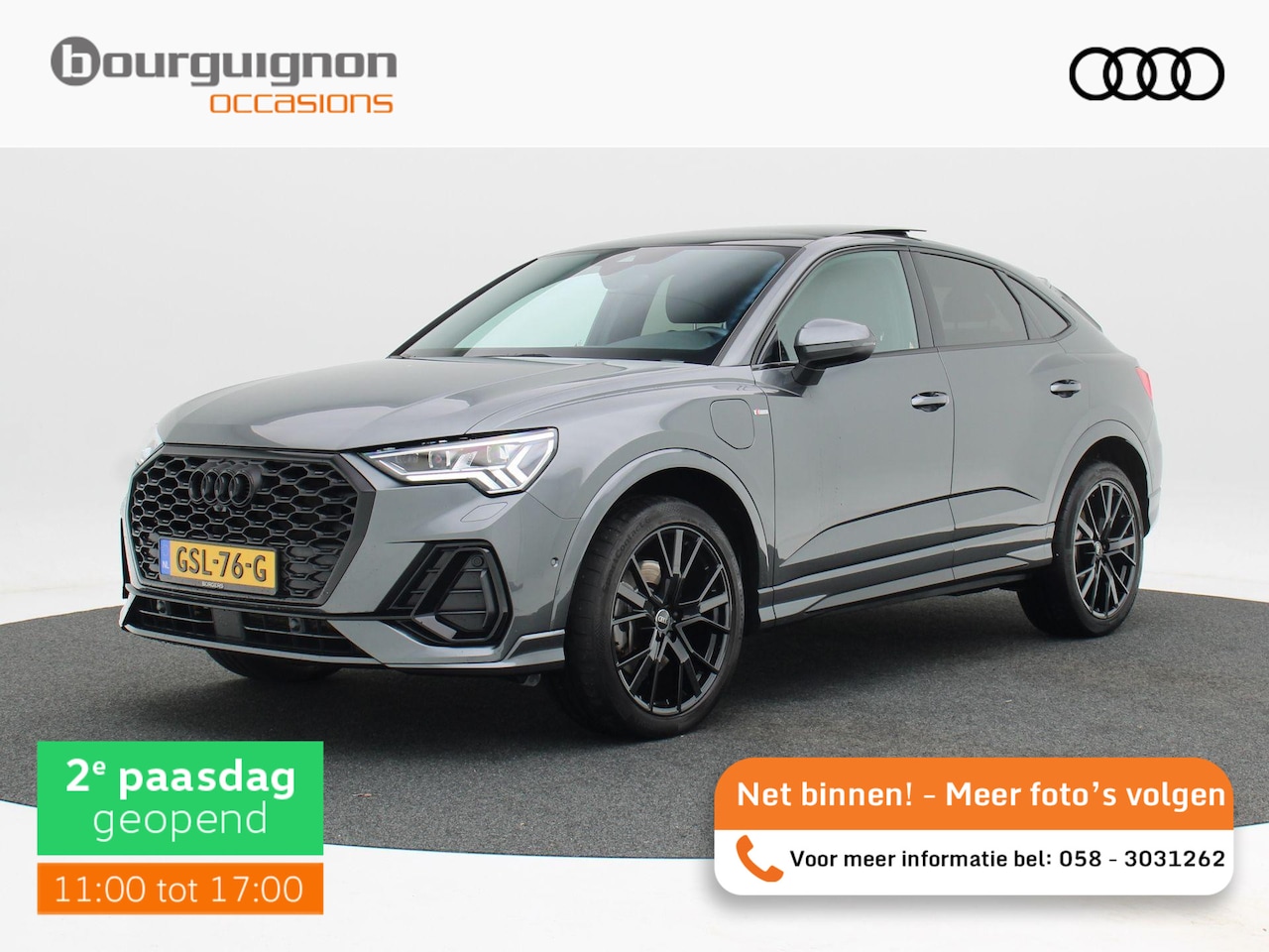 Audi Q3 Sportback - 45 TFSi e 245 Pk Automaat S-Line | Trekhaak | 360° Camera | Stoelverwarming | Full LED | P - AutoWereld.nl