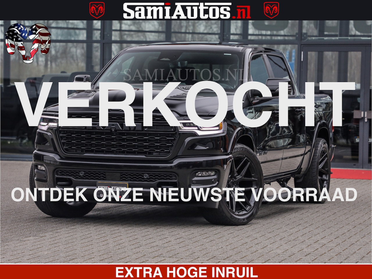 Dodge Ram Pick Up - LIMITED H.O 540 PK 706 Nm | FEUL WIELEN |XB9 | MASSAGE | BOM VOL | CREW CAB | DUBBELE CABI - AutoWereld.nl