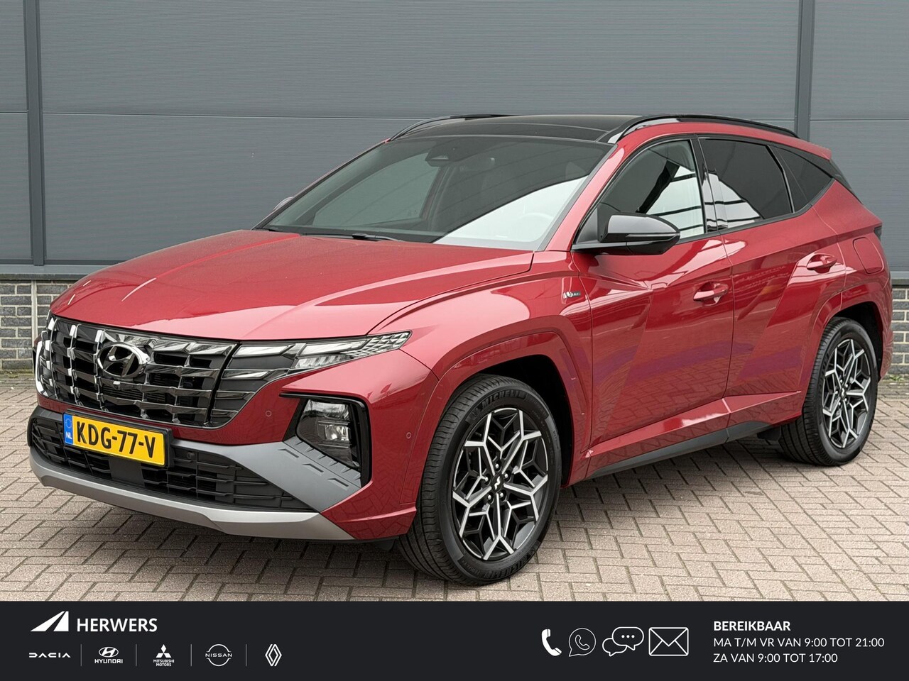 Hyundai Tucson - 1.6 T-GDI PHEV N Line Sky 4WD Automaat / Accu SOH 100% / Dealer onderhouden / Stuur- Stoel - AutoWereld.nl