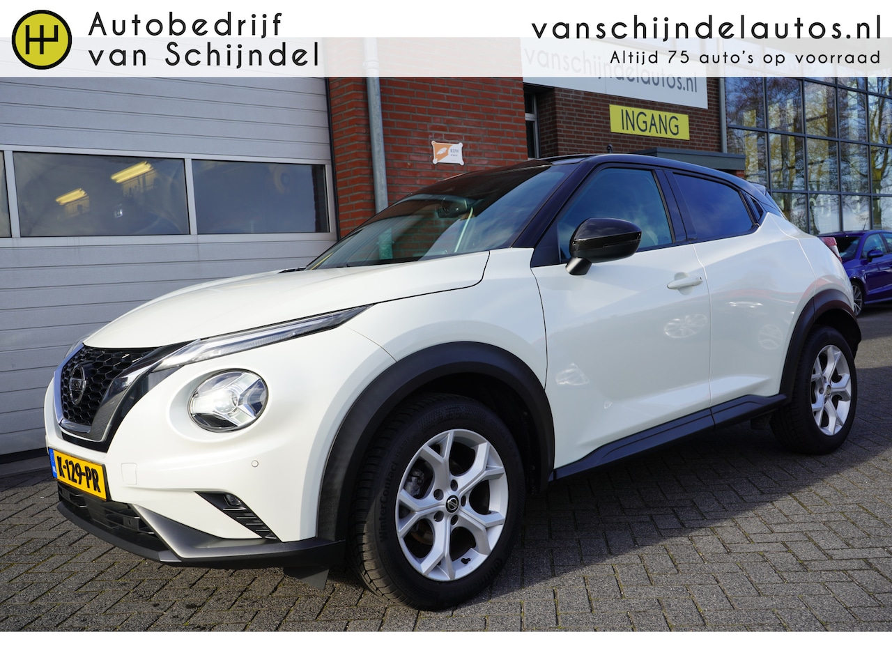 Nissan Juke - 1.0 DIG-T 115PK BUSINESS EDITION LUXE ORIGINEEL NEDERLANDS TWO TONE CAMERA PDC V+A ANDROID - AutoWereld.nl