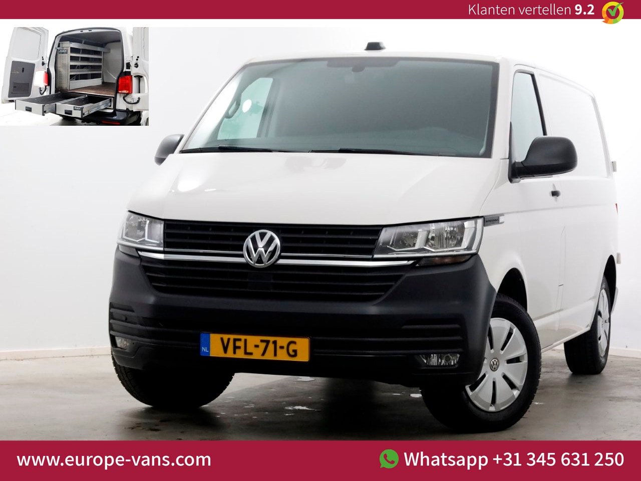 Volkswagen Transporter - T6.1 2.0 TDI 110pk L1H1 Comfortline Airco/Navi/Camera/Inrichting 04-2020 - AutoWereld.nl