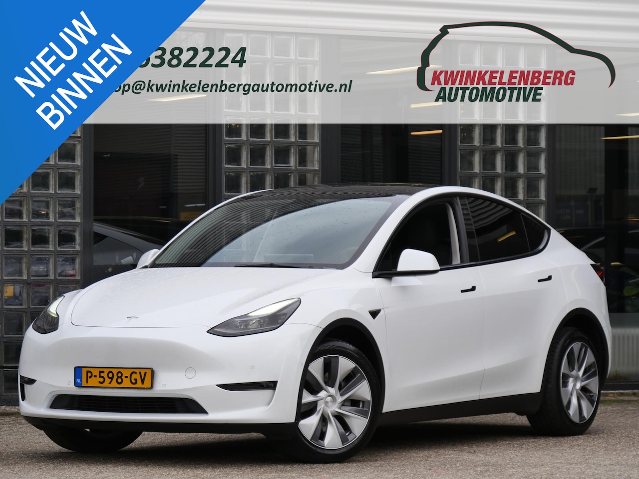 Tesla Model Y - 75kWh AWD LONG RANGE/ ELEKT. KLEP/ ZWART LEDER - AutoWereld.nl