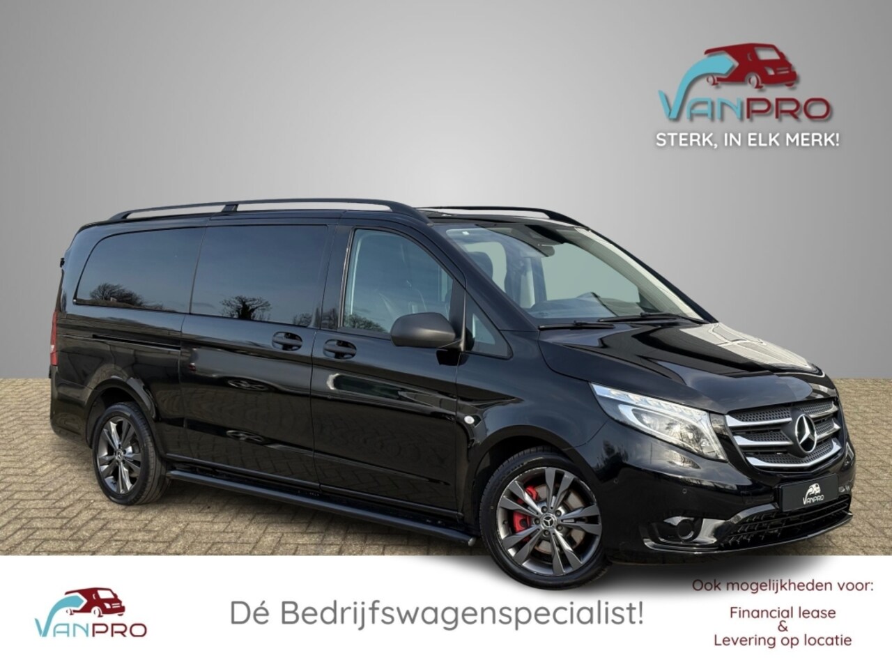 Mercedes-Benz Vito - 119 CDI 190PK Automaat XL Dubbel Cabine / 2x Schuifdeur / LED / Navi / Trekhaak - AutoWereld.nl