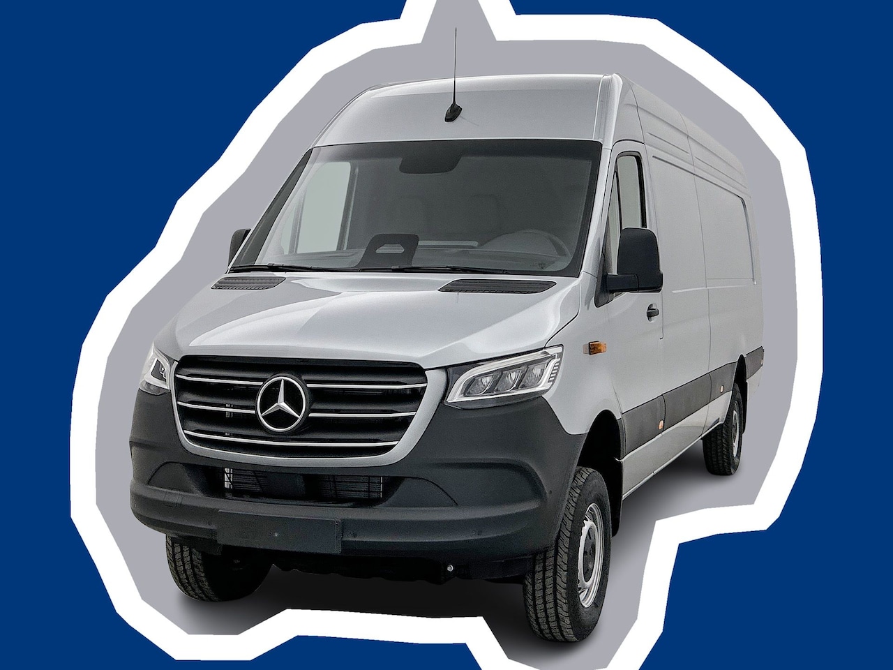 Mercedes-Benz Sprinter - 319 1.9 CDI L4H2 Pro 4x4 Elektr schuifdeur Trekhaak Distronic Parkeerpakket Stoel & Stuurv - AutoWereld.nl