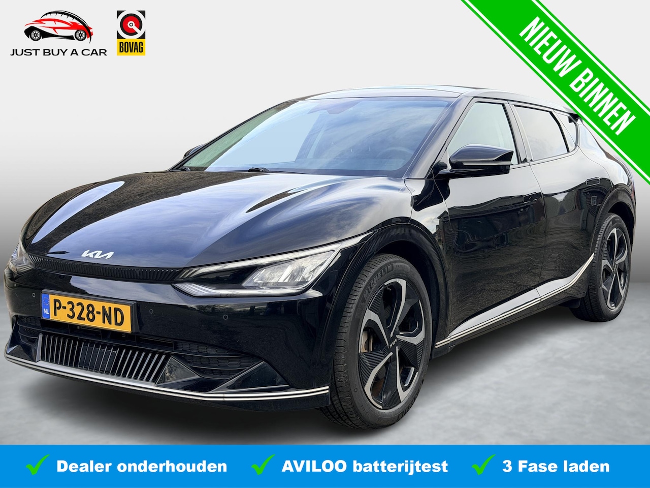 Kia EV6 - Plus Advanced AWD 77.4 kWh SoH 97% / Fabrieksgarantie / Schuif-Kanteldak / Adaptive Cruise - AutoWereld.nl