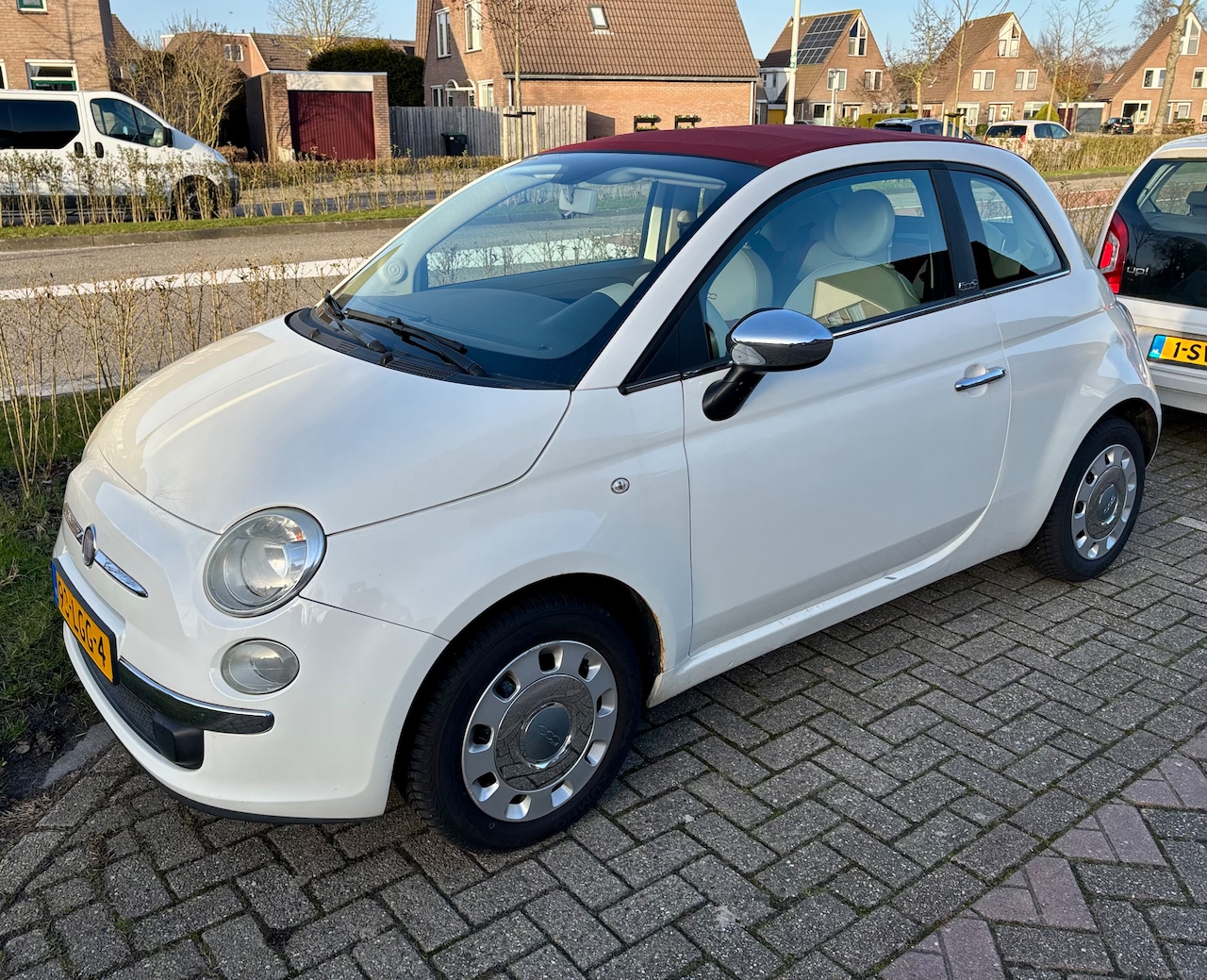 Fiat 500 C - 1.2 Pop Cabrio, Elek dak, Nwe APK Beurt en banden - AutoWereld.nl