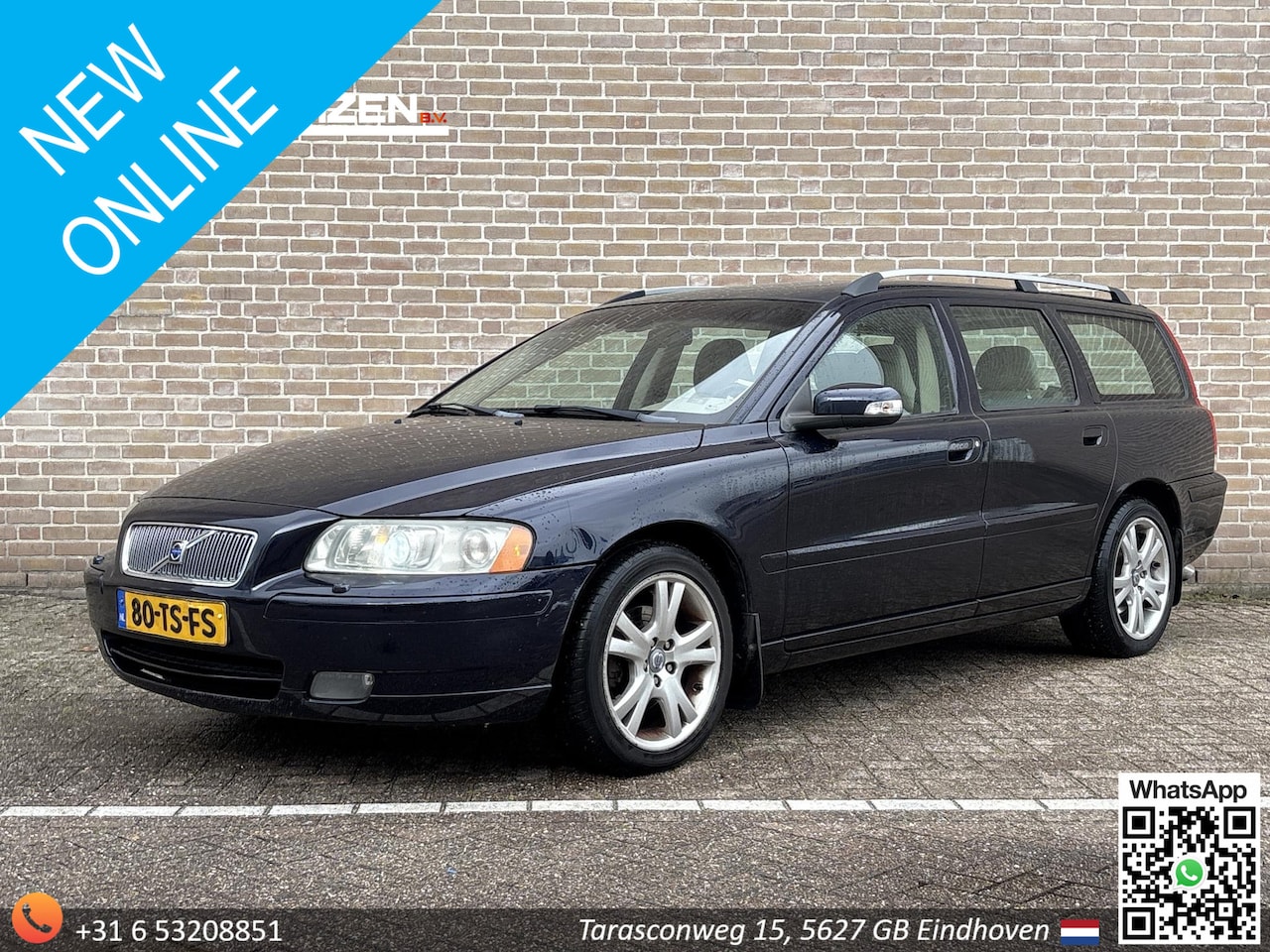 Volvo V70 - 2.4 D5 Edition Sport Automaat | Leder | Stoelverwarming | Climate | Cruise | Navi | PDC | - AutoWereld.nl
