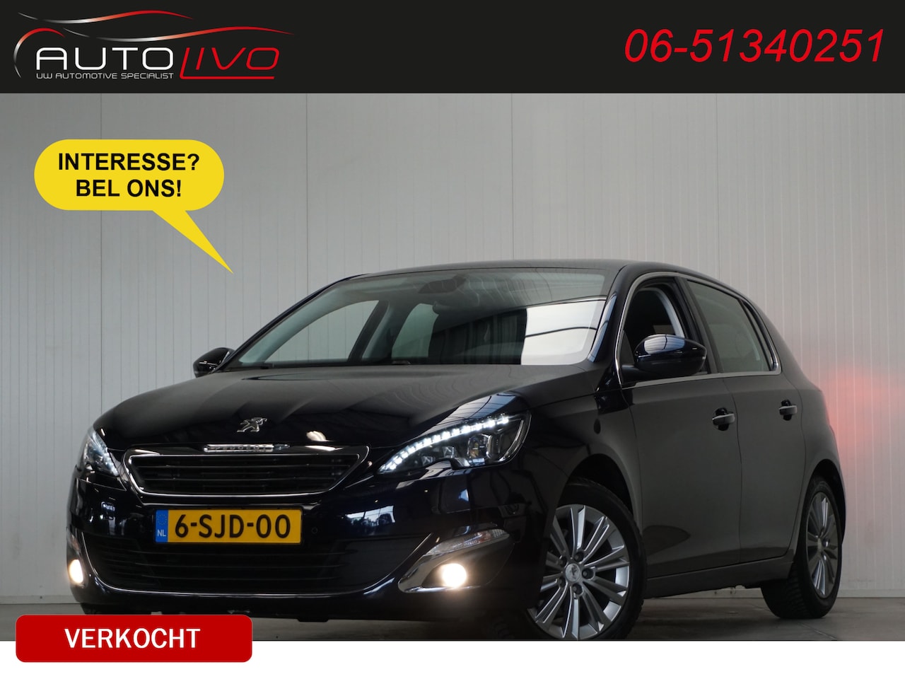 Peugeot 308 - 1.6 THP Première NWE KETTING! PANO LED CLIMA NAV TREKHAAK etc. - AutoWereld.nl