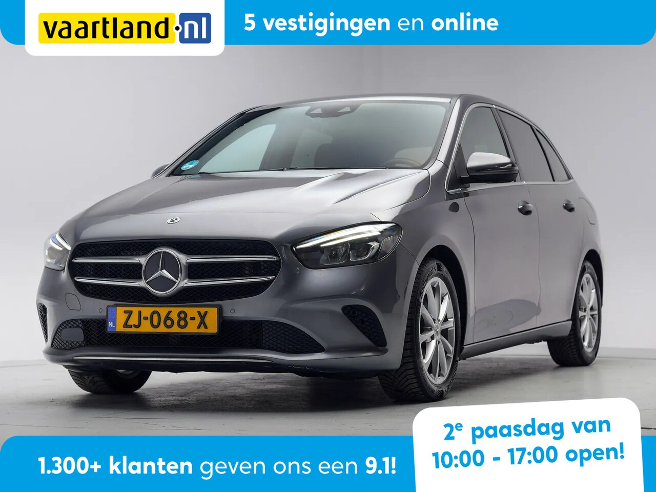 Mercedes-Benz B-klasse - 180 Premium Aut, [ LED Sfeer Half-leder Stoelverwarming Navi Camera ] - AutoWereld.nl