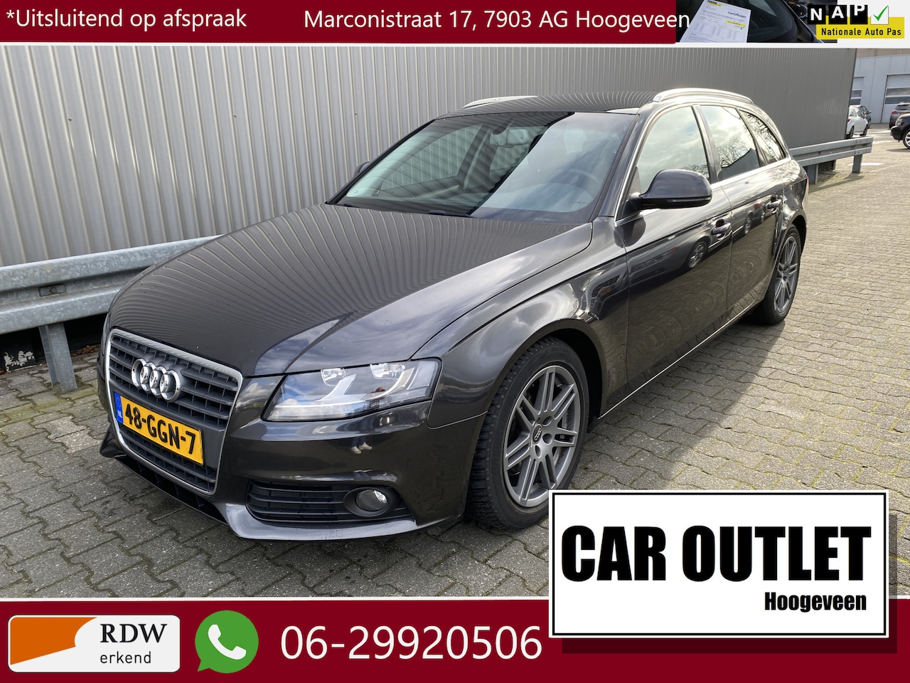 Audi A4 Avant - 1.8 TFSI Pro Line Business AUTOMAAT, Clima, CC, PDC, LM, nw. APK – Inruil Mogelijk – - AutoWereld.nl