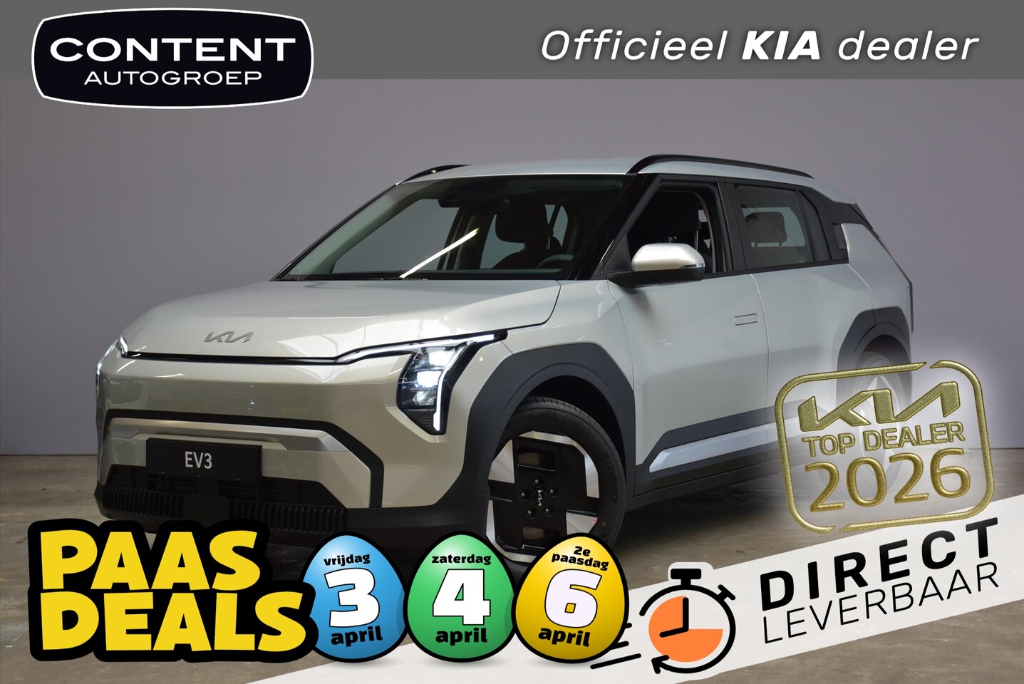 Kia EV3 - 81,4 kWh 204pk Air Staat in bestelling - AutoWereld.nl