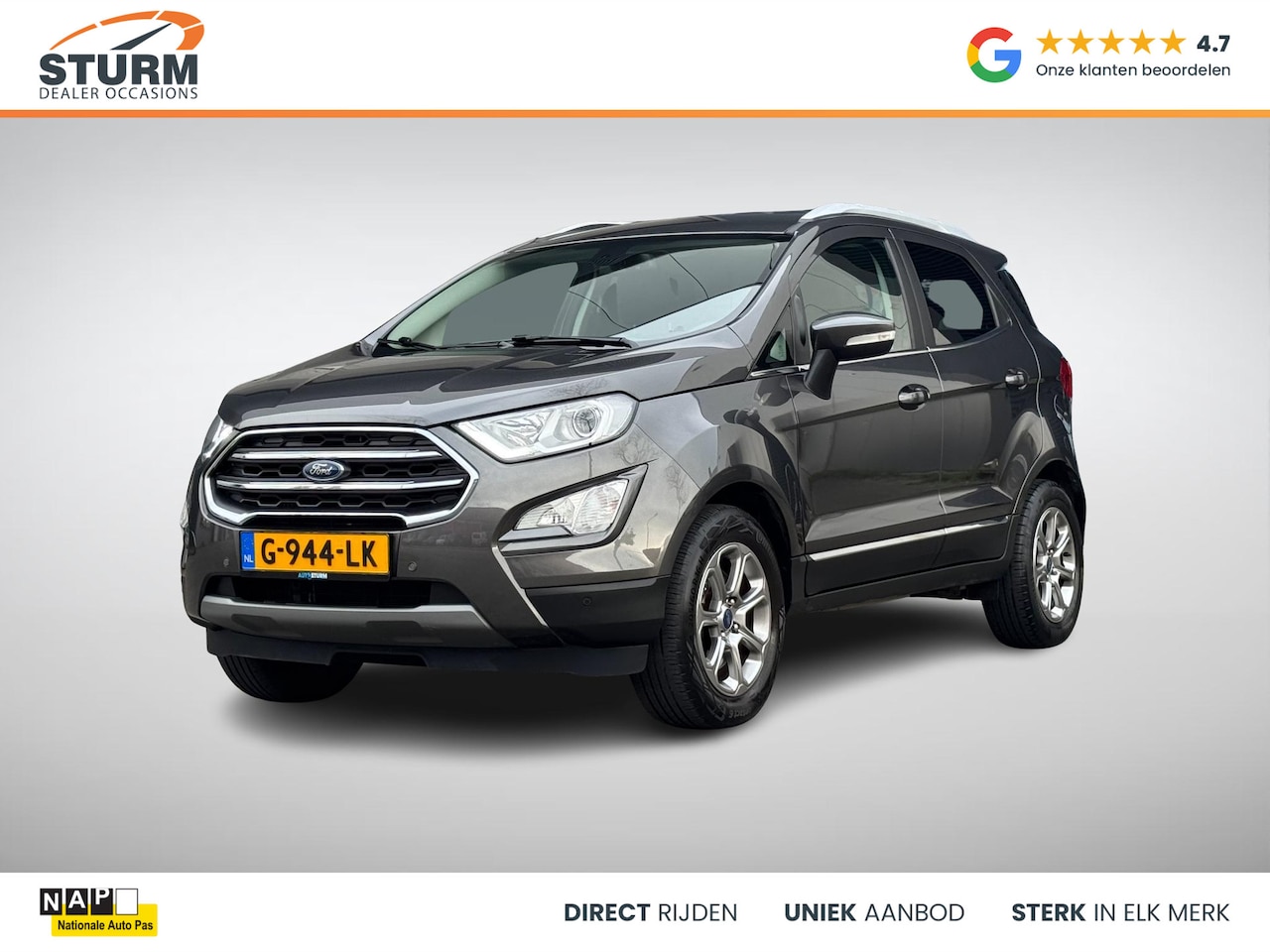 Ford EcoSport - 1.0 EcoBoost Titanium NL-Auto, Trekhaak Afneembaar + Veel Opties! - AutoWereld.nl