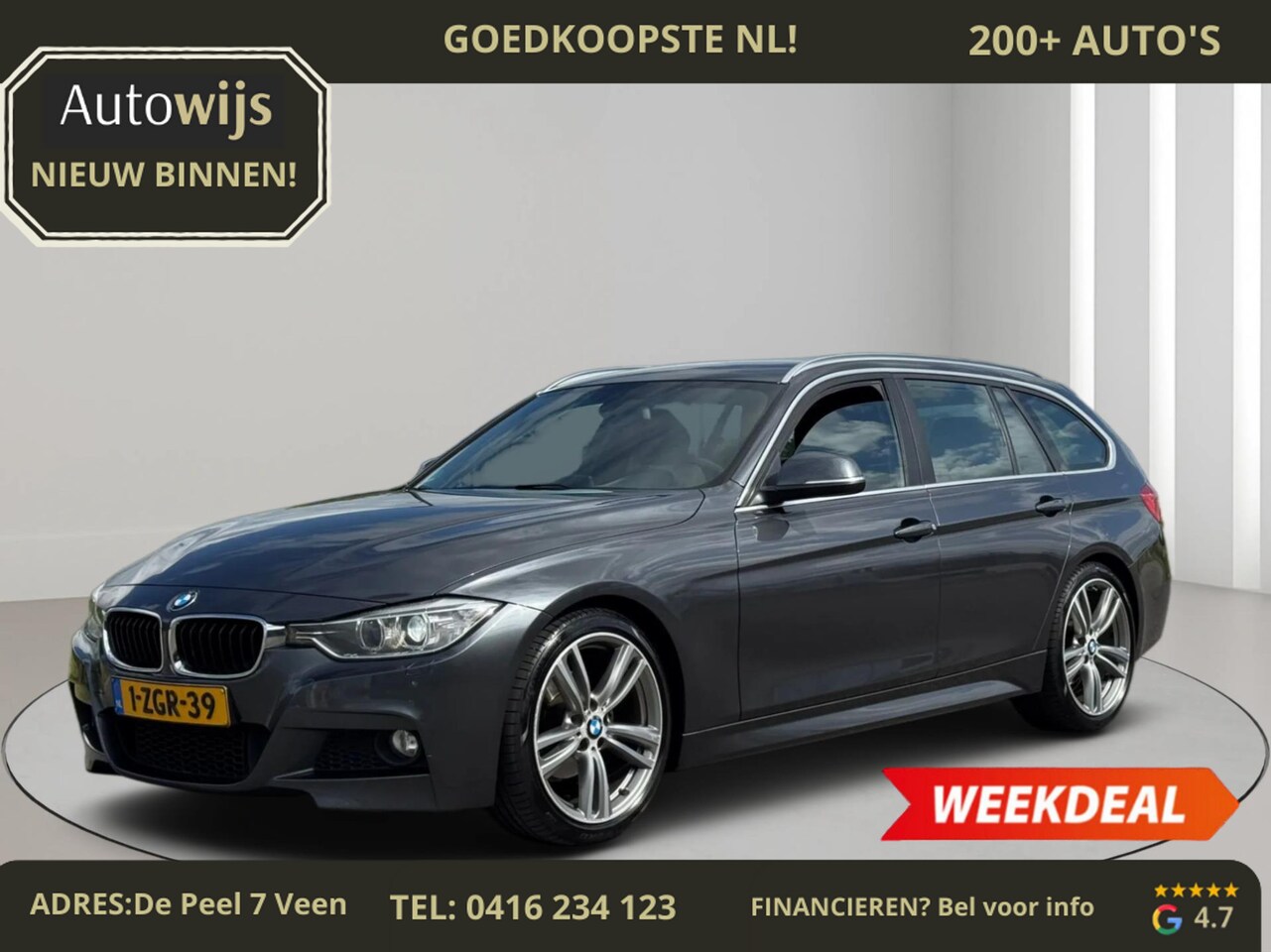 BMW 3-serie Touring - 316i Executive|M-SPORT|Alcantara|Groot NAVI|Alpine|LED - AutoWereld.nl