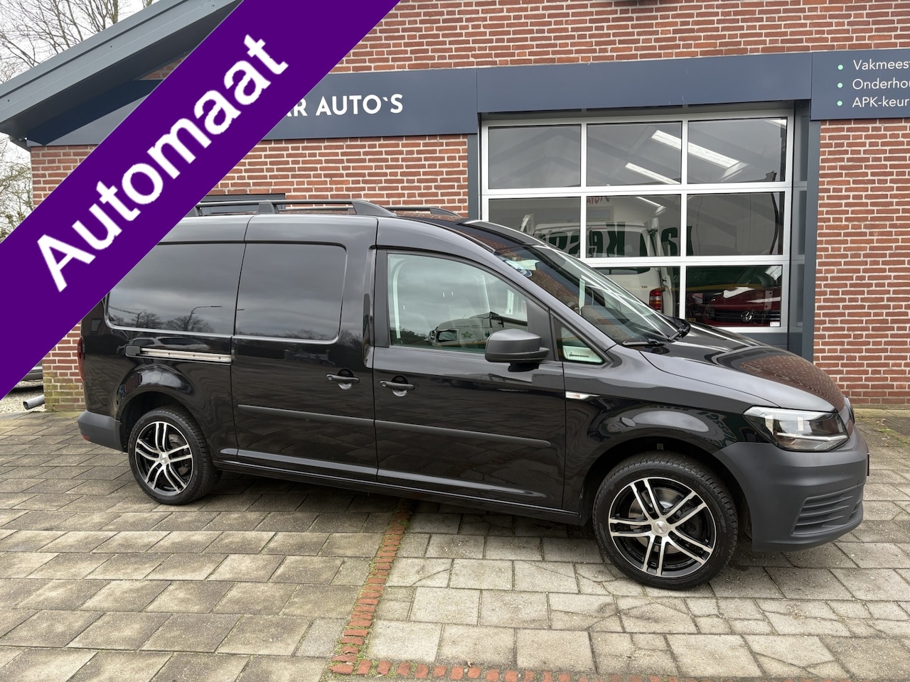 Volkswagen Caddy Maxi - 1.4 TSI L2H1 BMT BLACK EDITION DSG Bestel BTW/BPM VRIJ! ( Airco, Navigatie,Trekhaak, 17 in - AutoWereld.nl
