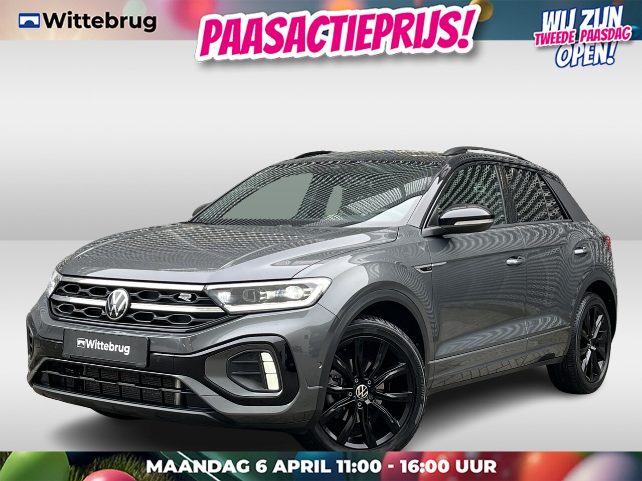 Volkswagen T-Roc - 1.5 TSI 150 PK R-Line / Digital Cockpit Pro / Elektrisch Achterklep / Black Style / IQ Lig - AutoWereld.nl