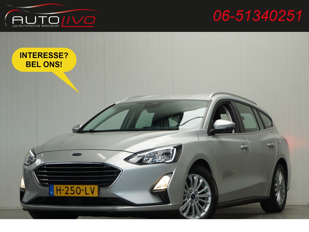 Ford Focus Wagon - 1.5 EcoBlue Titanium Business AUTOMAAT! B & O CLIMA AD CRUISE WINTERPAKKET etc. - AutoWereld.nl
