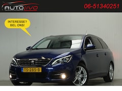Peugeot 308 SW - 1.2 PureTech Blue Lease Premium 130 PK AUTOMAAT LEER CAMERA PANO CLIMA PDC CRUISE TREKHAAK