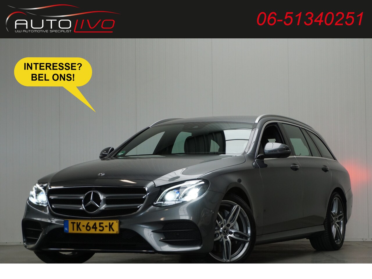 Mercedes-Benz E-klasse Estate - 220 d Business Solution AMG 195 PK! NL AUTO! MOOI EN LUXE! - AutoWereld.nl