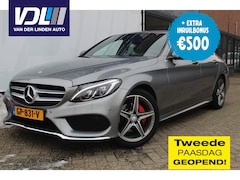 Mercedes-Benz C-klasse - 200 Prestige AMG Pakket Leder stoel + verwarmd l Navi l Voor en Achter sensoren l cruise c