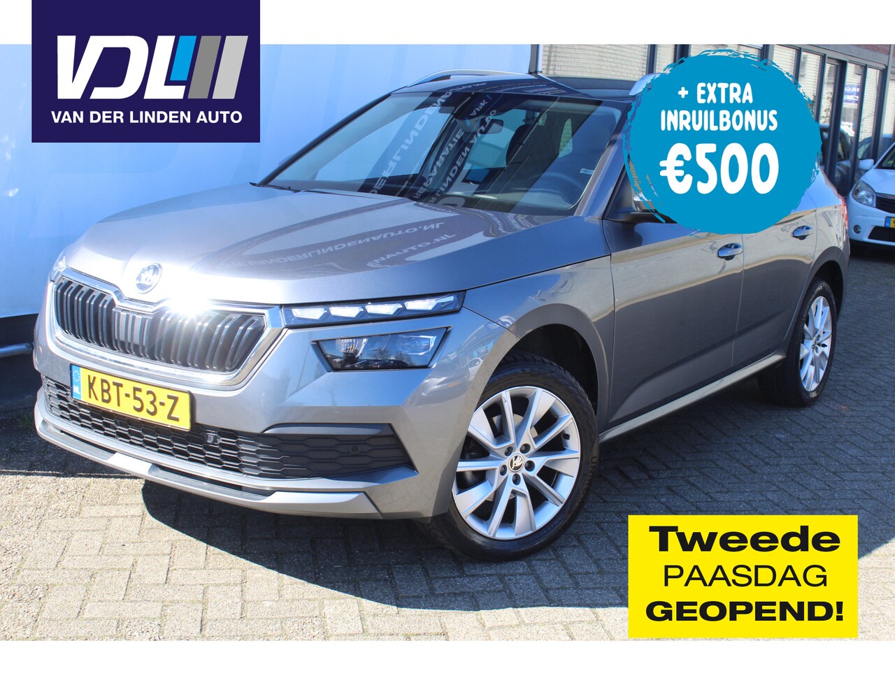 Skoda Kamiq - 1.0 TSI Sport Business Stoel verwarming l Navi l Apple/Android Carplay l Adaptief cruise c - AutoWereld.nl