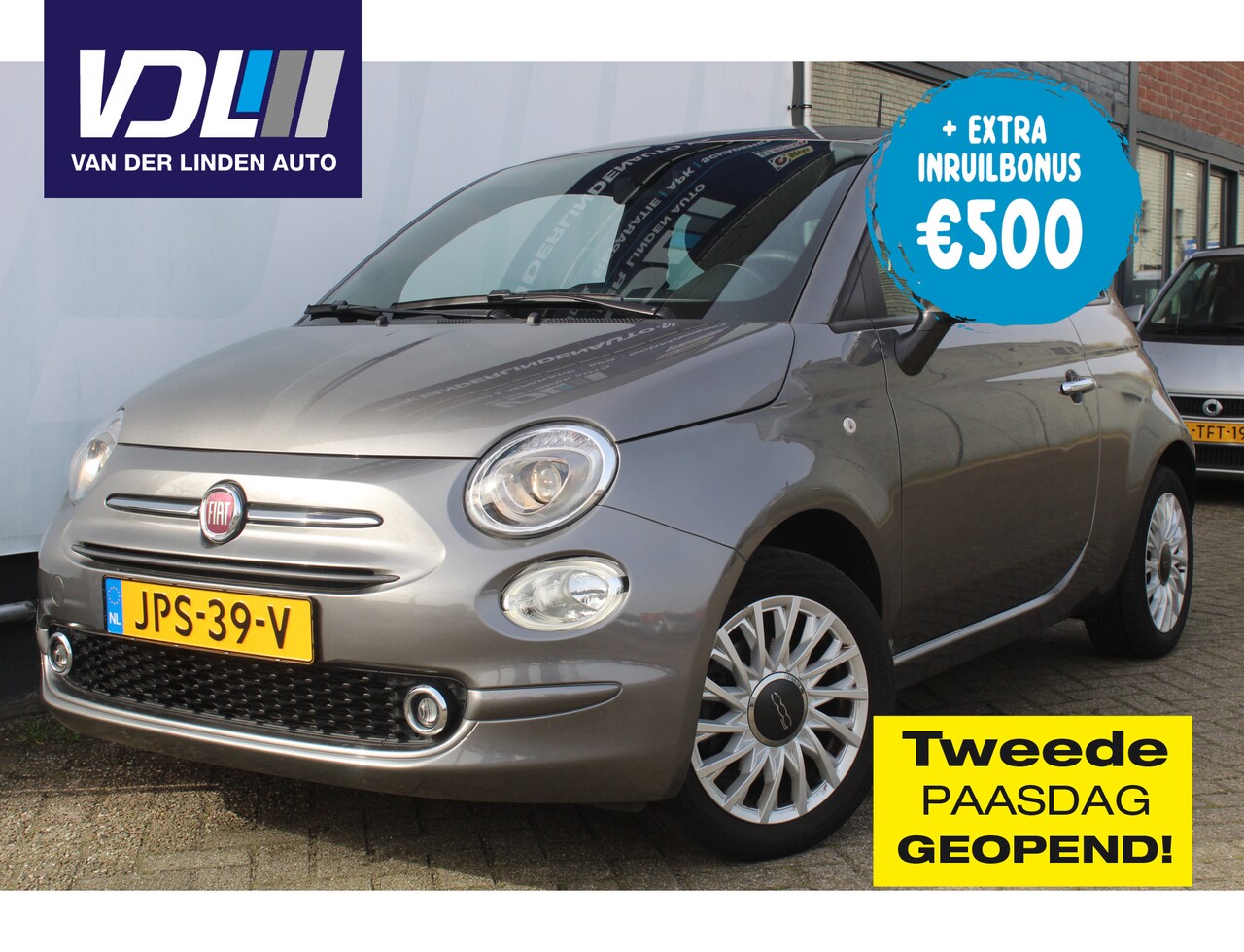 Fiat 500 - 1.0 Hybrid Apple carplay/ Android auto l 15" velgen l Airco l Cruise control - AutoWereld.nl