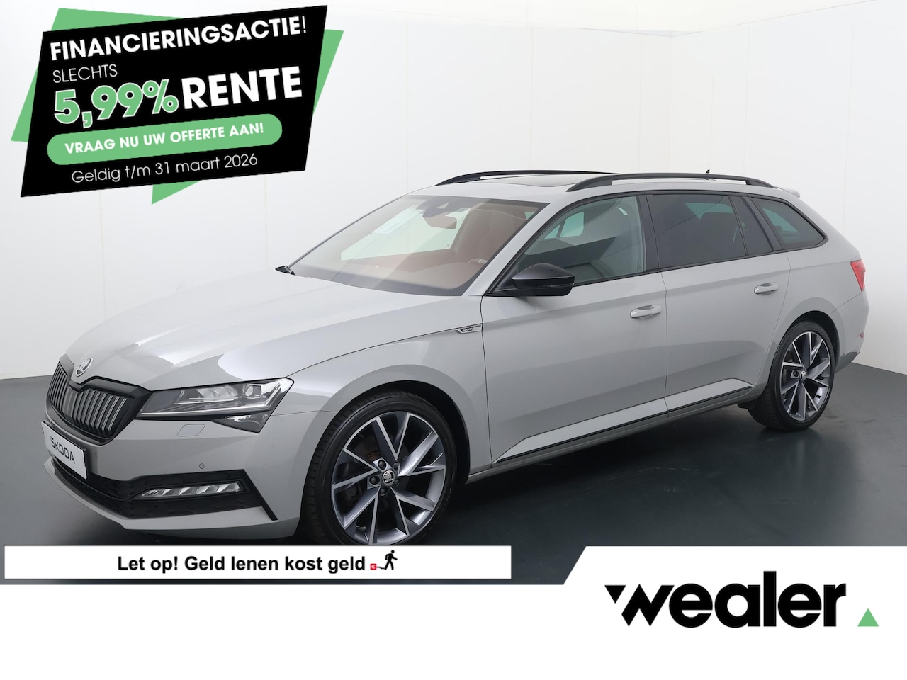 Skoda Superb Combi - 1.4 TSI iV Sportline Business | 218 PK | SoH 97% | SoH Panoramadak | Trekhaak | Virtual Pe - AutoWereld.nl
