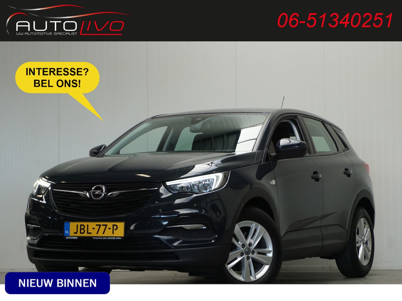 Opel Grandland X - 1.2 Turbo Online Edition NWE D.RIEM! APPLE AC CRUISE PDC etc. - AutoWereld.nl