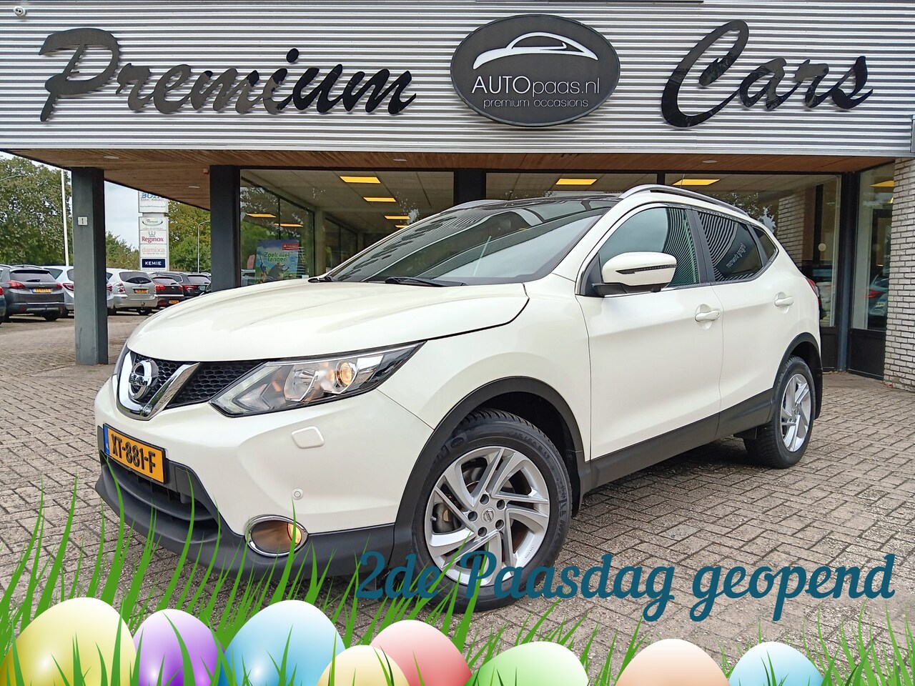 Nissan Qashqai - 1.2 116PK Automaat Tekna 17".Alle opties|Parelmoerwit|Nieuwstaat! - AutoWereld.nl
