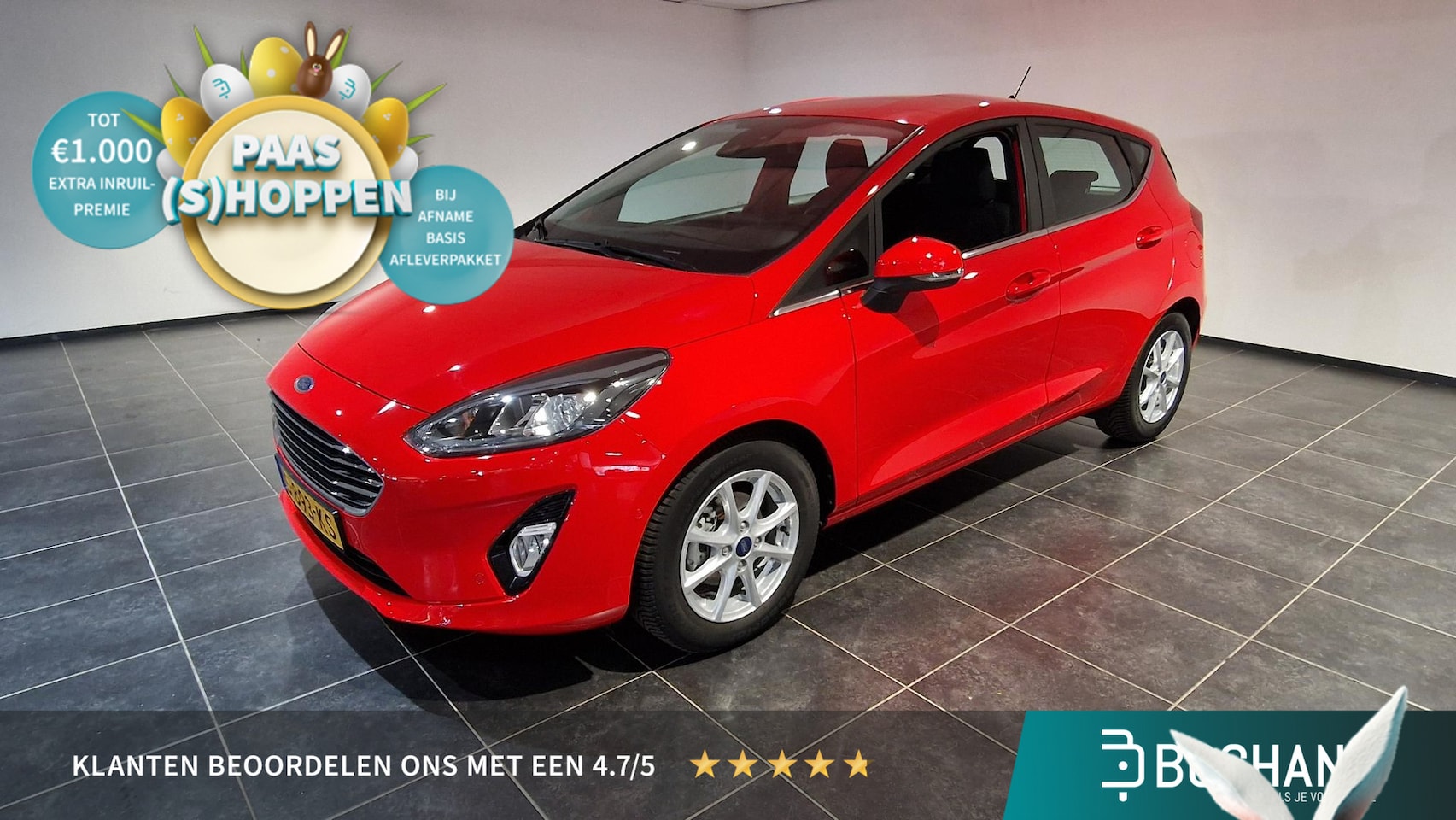 Ford Fiesta - 1.0 EcoBoost Hybrid Titanium | Apple Carplay/Android Auto | verwarmde voorruit | - AutoWereld.nl