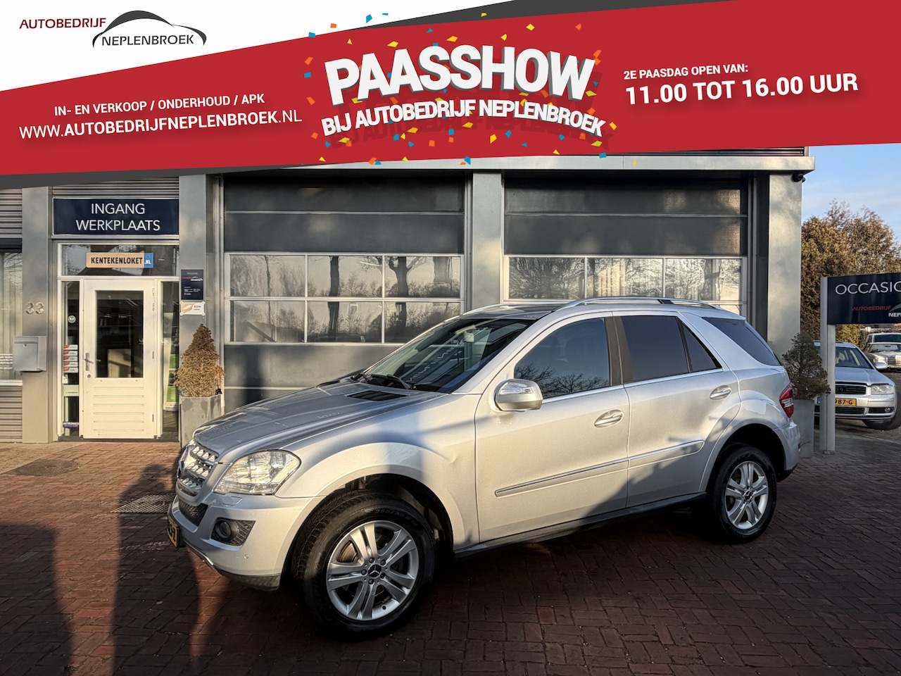 Mercedes-Benz M-klasse - 320 CDI Grijskenteken marge auto 4x4 Navi,Automaat,Trekhaak,18Inch kg 3500 !! - AutoWereld.nl