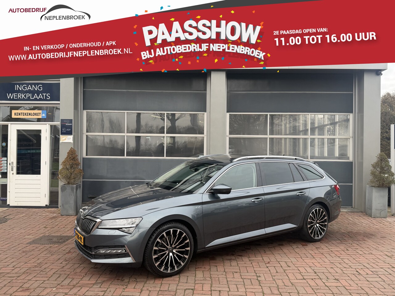 Skoda Superb Combi - 1.4 TSI iV Business Edition Plus 245pk Hybride 2020 Navi,19inch,Leer,Panodak,Camera Vol op - AutoWereld.nl