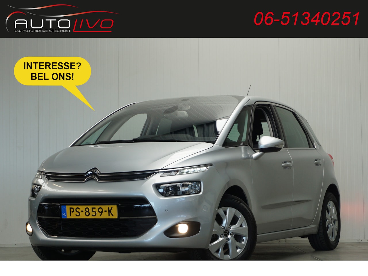 Citroën C4 Picasso - 1.2 PureTech Selection NAVI CLIMA LANE DODE PARK TREKHAAK etc. - AutoWereld.nl