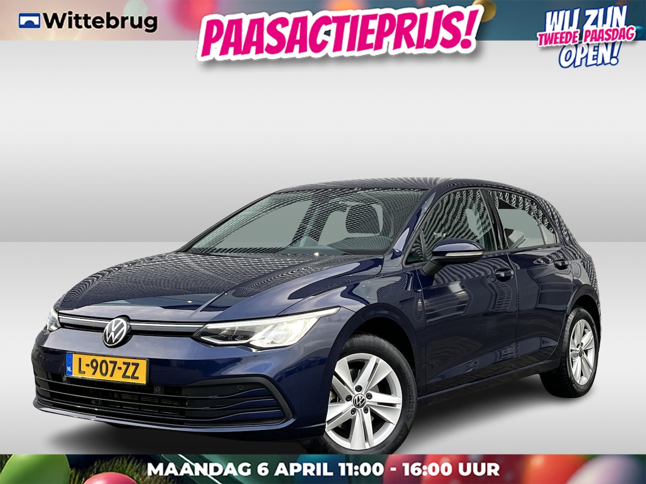 Volkswagen Golf - 1.0 TSI Life / Navigatie / Parkeersensoren V+A / Lichtmetaal 16 inch / App connect / - AutoWereld.nl