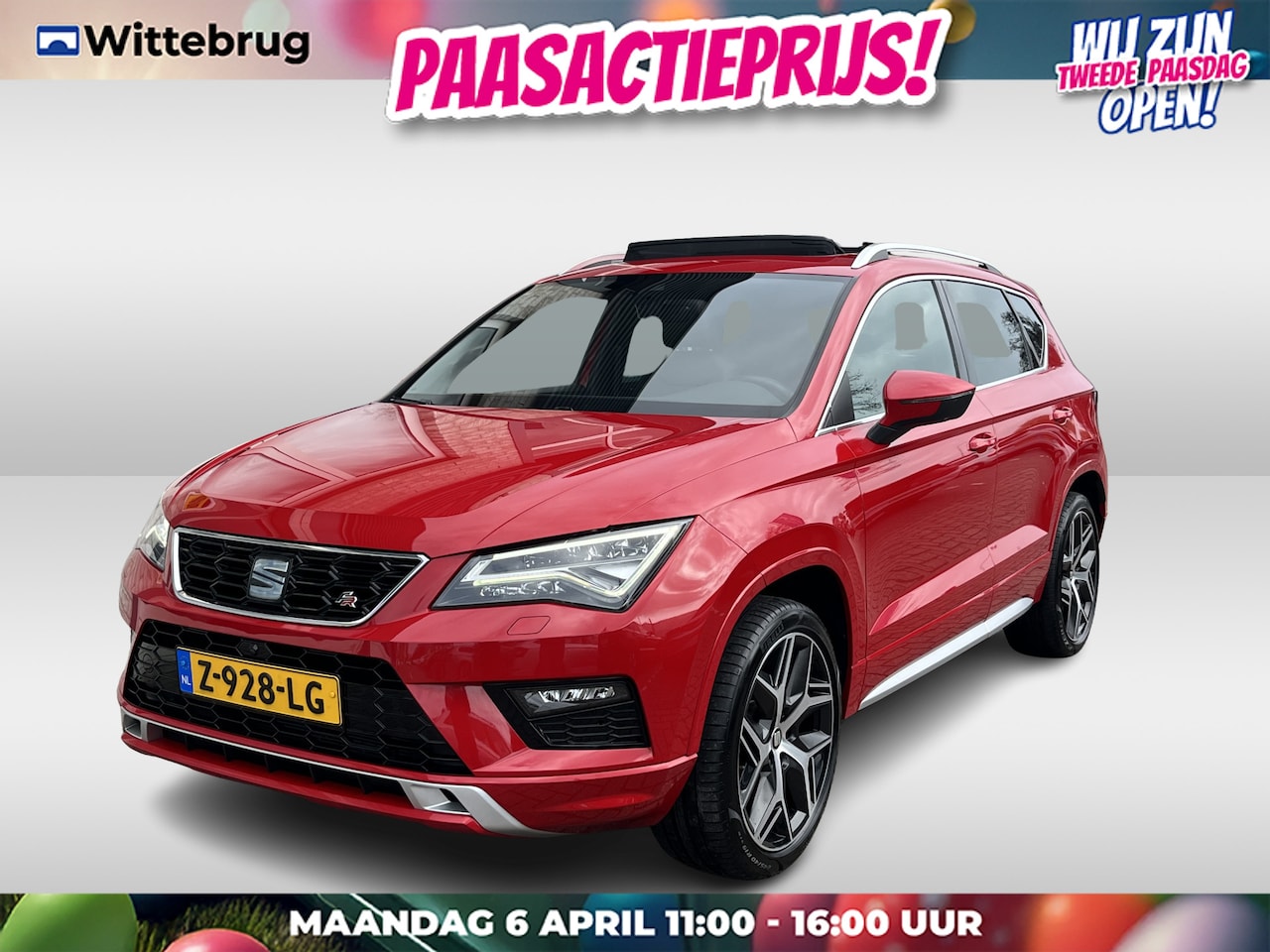 SEAT Ateca - 1.5 TSI FR 4DRIVE / AUTOMAAT/ 4X4/ PANO/ TREKHAAK/ LEER/ ELEK.STOEL/ STOELVERWARM./ KEYLES - AutoWereld.nl