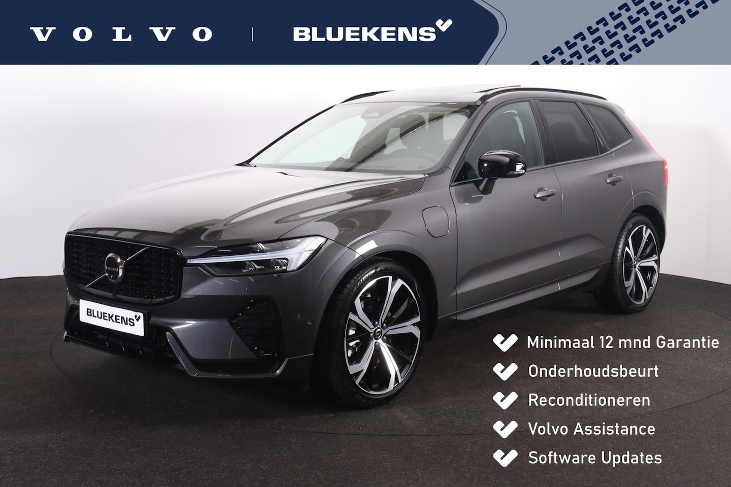 Volvo XC60 - T8 Recharge AWD Ultra Dark - Luchtvering - Panorama/schuifdak - IntelliSafe Assist & Surro - AutoWereld.nl
