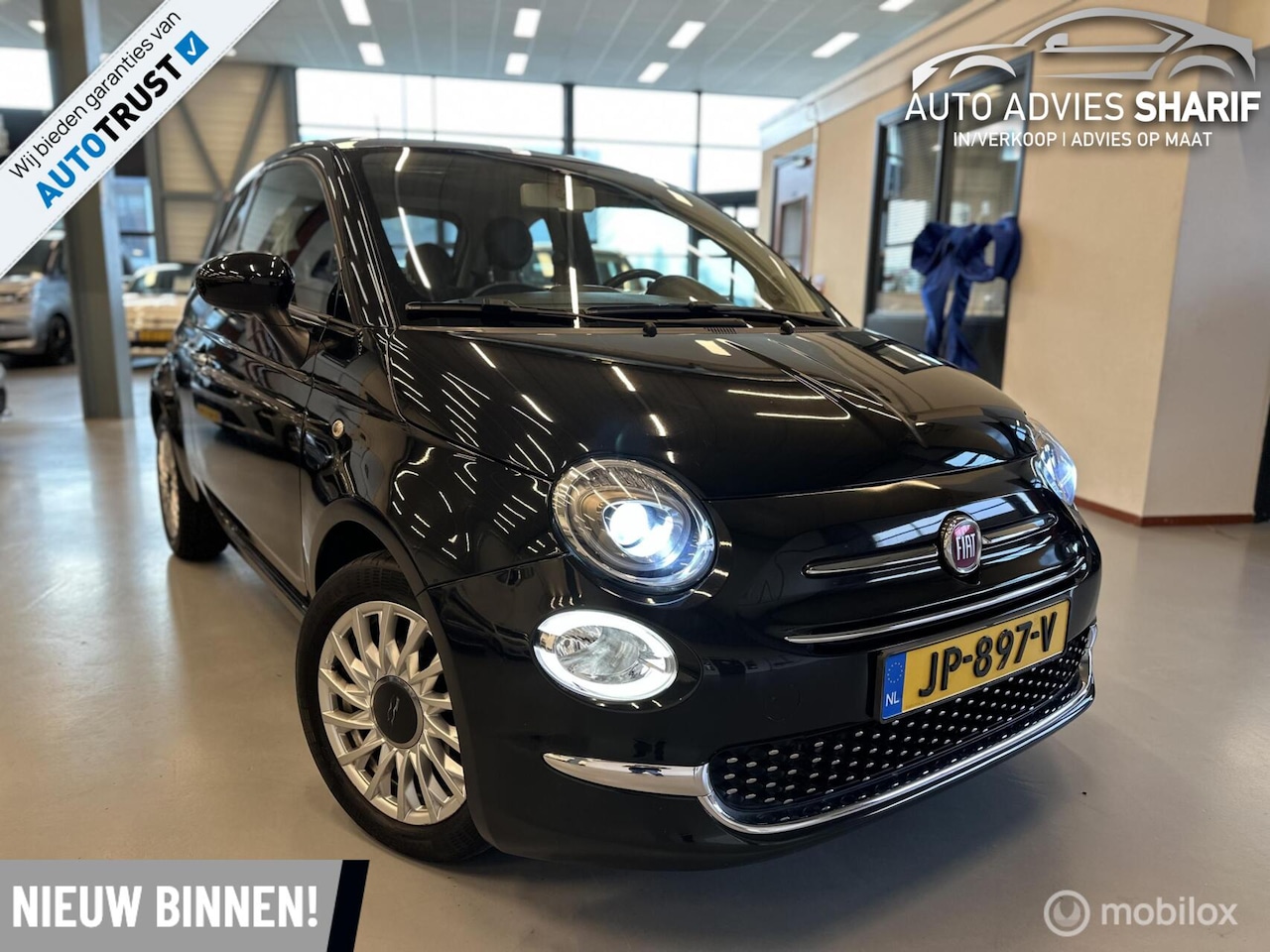 Fiat 500 - 0.9 TwinAir Turbo Lounge |Pano-dak|LED|Automaat|PDC - AutoWereld.nl