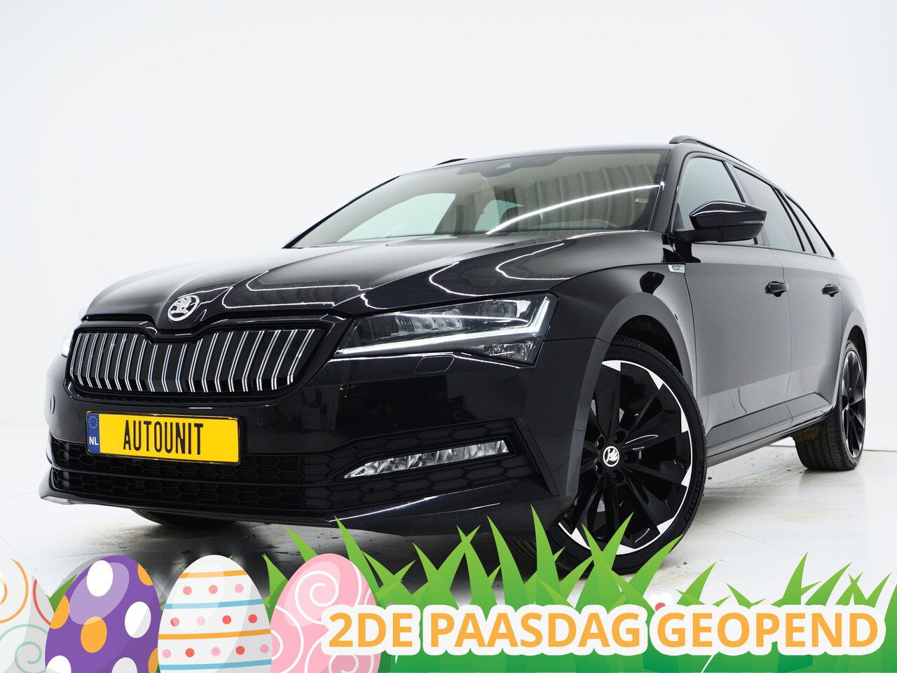 Skoda Superb Combi - 1.4 TSI iV Sportline 218PK | Sportstoelen | Trekhaak | Camera | Memory | Sfeer | Keyless | - AutoWereld.nl