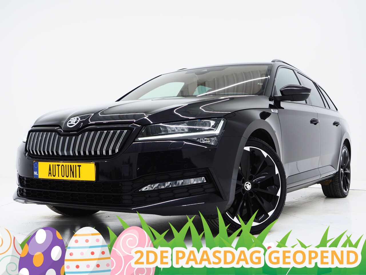 Skoda Superb Combi - 1.4 TSI iV Sportline | Sportstoelen | Adaptive Cruise | Trekhaak | Keyless | Camera | Memo - AutoWereld.nl