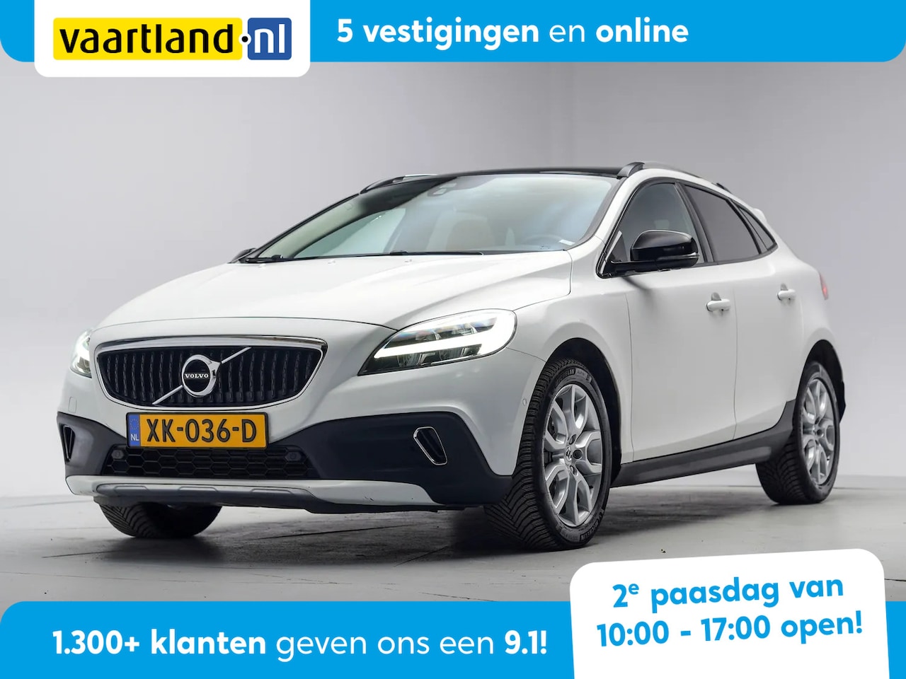 Volvo V40 Cross Country - T3 Polar+ Luxury Aut. [ Panorama Navi Carplay / Android Leder Trekhaak ] - AutoWereld.nl