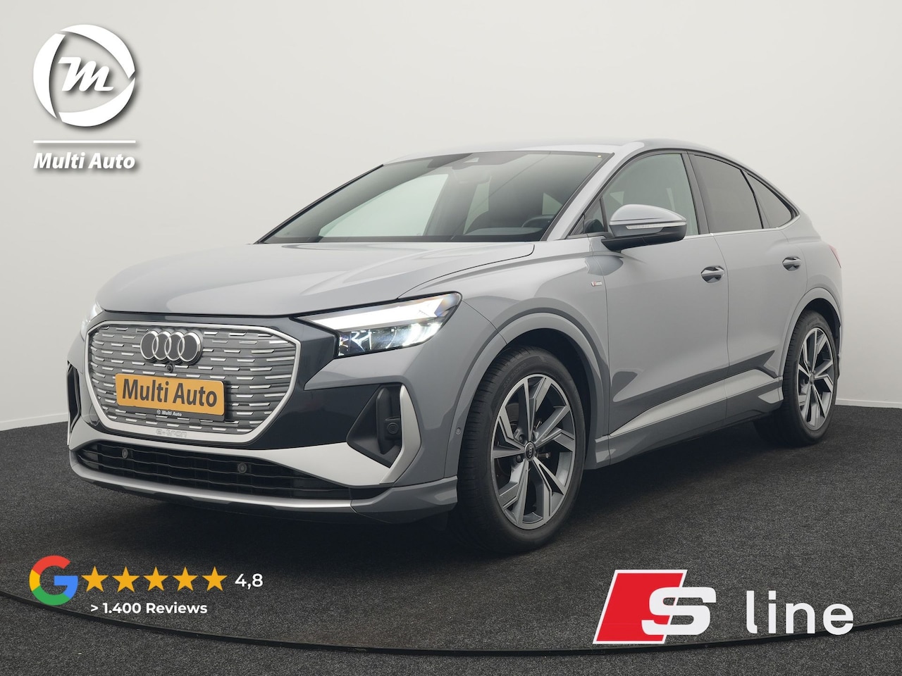 Audi Q4 Sportback e-tron - 35 S edition 55 kWh 2 x S-Line INCL BTW | Adaptive Cruise | Camera | Sportstoelen Verwarmd - AutoWereld.nl