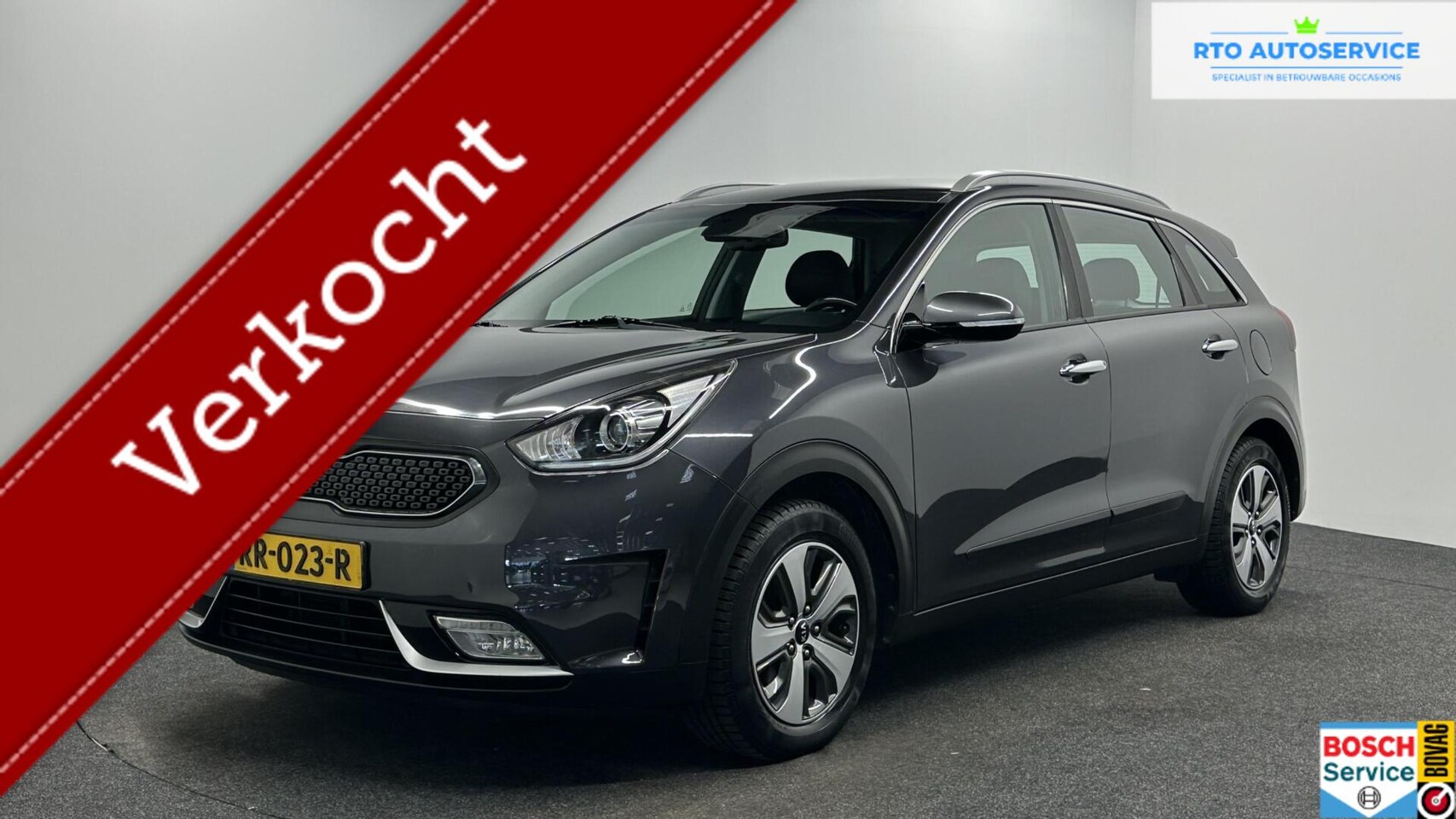 Kia Niro - 1.6 GDi Hybrid DynamicLine CAMERA TREKHAAK CARPLAY NAVI LM ECC. - AutoWereld.nl