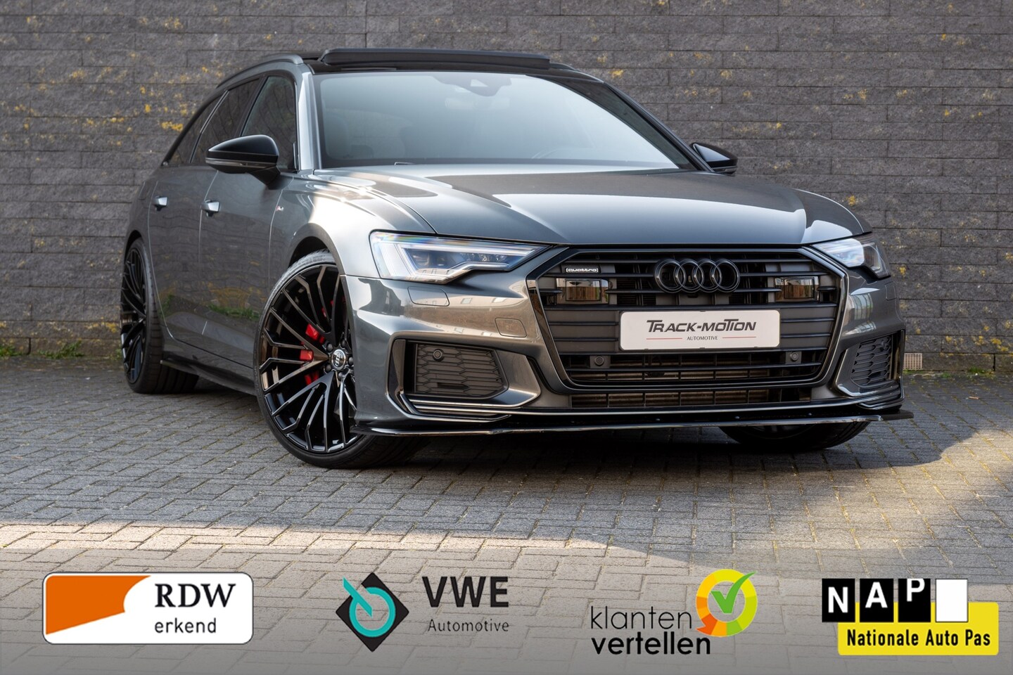 Audi A6 Avant - 55 TFSI e quattro Competition pano GREY & BLACK - AutoWereld.nl