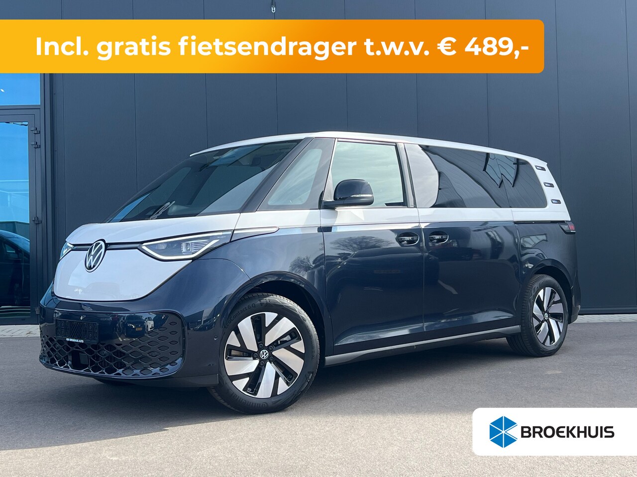 Volkswagen ID. Buzz - Pro Bulli Limited Edition 86 kWh LWB 7p. | Trekhaak | Glazen Dak | Sluithulp | 7 persoons - AutoWereld.nl