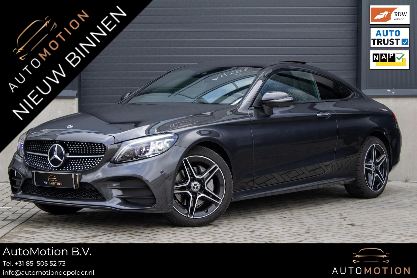 Mercedes-Benz C-klasse Coupé - 180 Premium Plus Pack PANO 360 Camera AMG - AutoWereld.nl