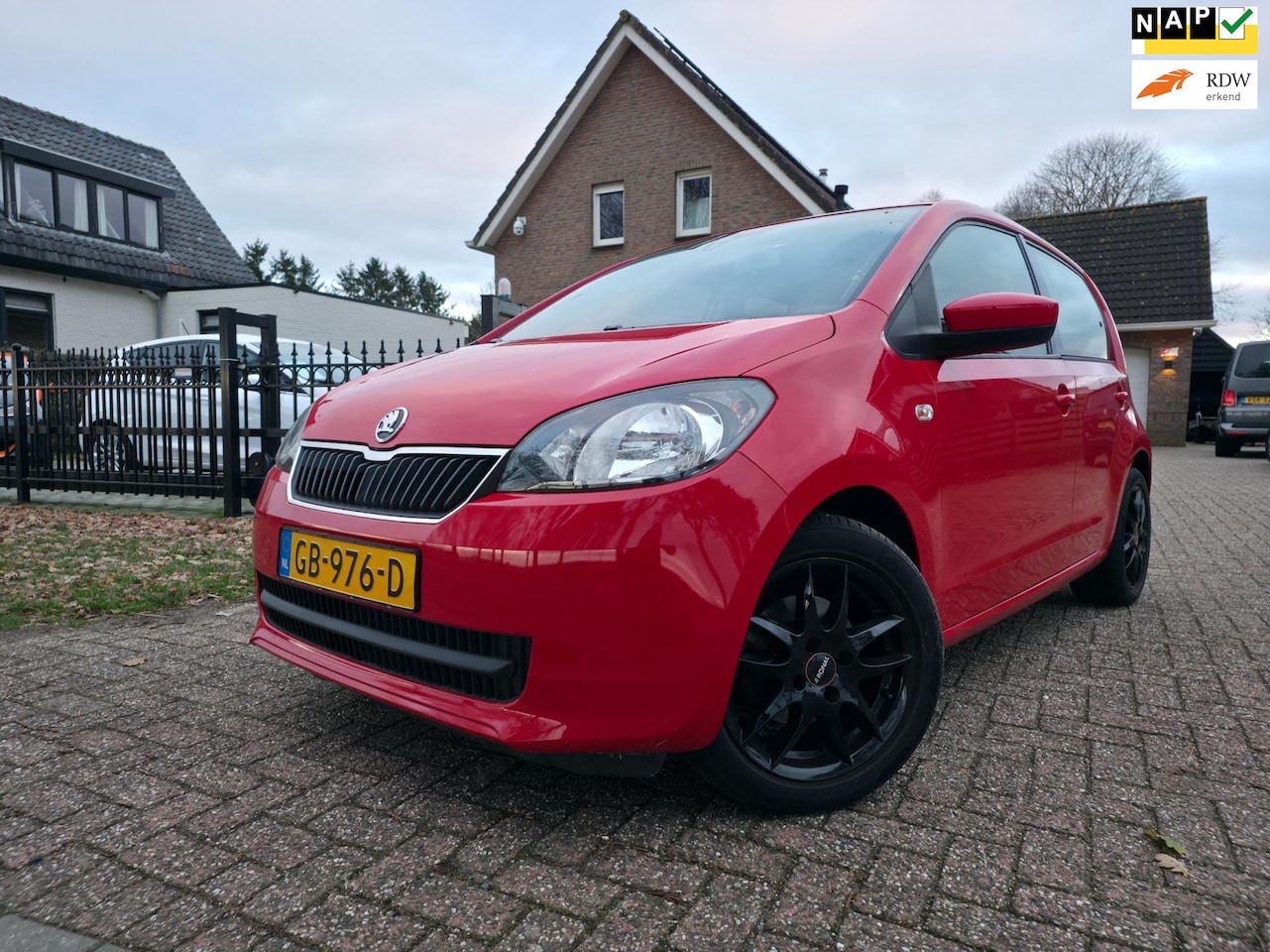 Skoda Citigo - 1.0 Greentech Edition 1.0 Greentech Edition, 5-deurs, Airco, 15 inch - AutoWereld.nl