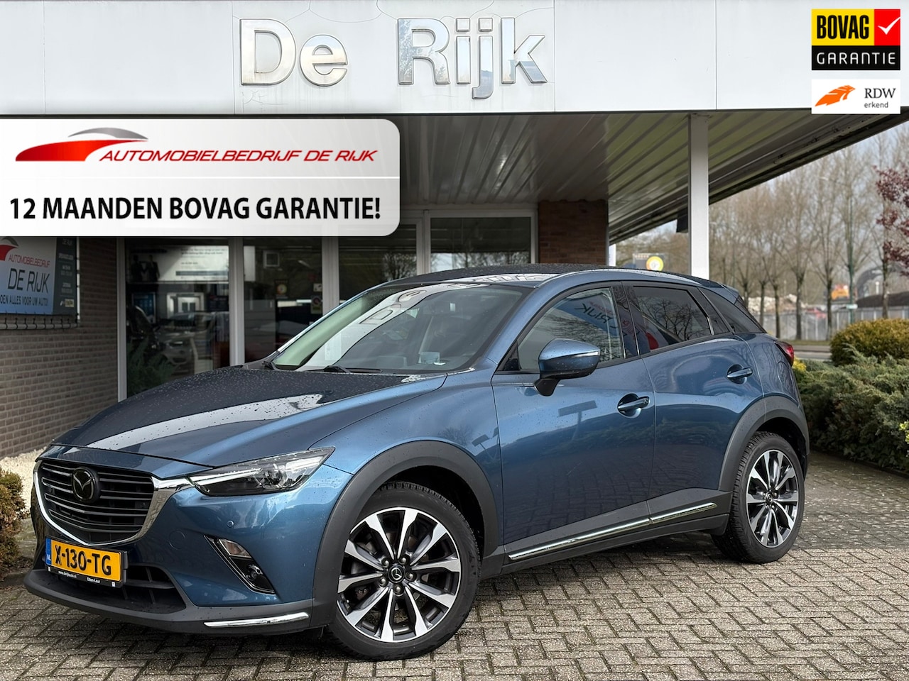 Mazda CX-3 - 2.0 SkyActiv-G 120 GT-M | Full Option | Leather Pack, Navi, Camera, ACC, Stoel+Stuurverw. - AutoWereld.nl