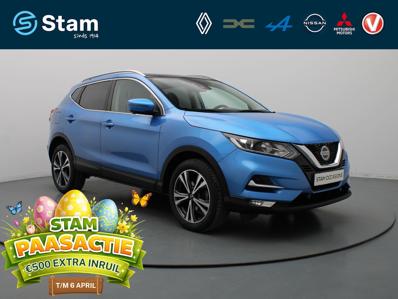 Nissan Qashqai - 160pk DIG-T Tekna + 360° Camera | Cruise | Navi | Parkeersens. v+a | Panoramadak - AutoWereld.nl
