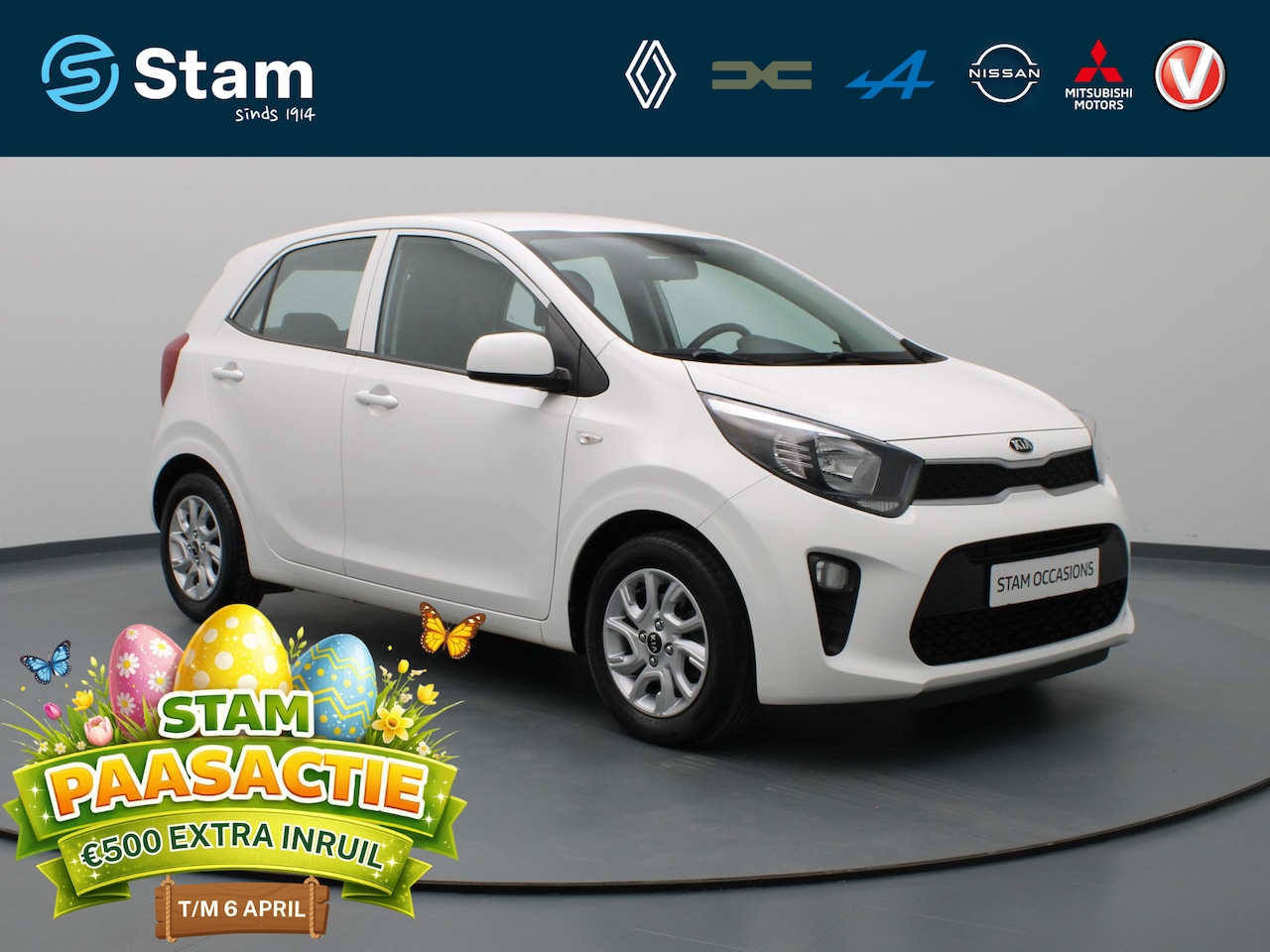 Kia Picanto - CVVT 67pk EconomyPlusLine Airco | Radio | 14" Velgen - AutoWereld.nl