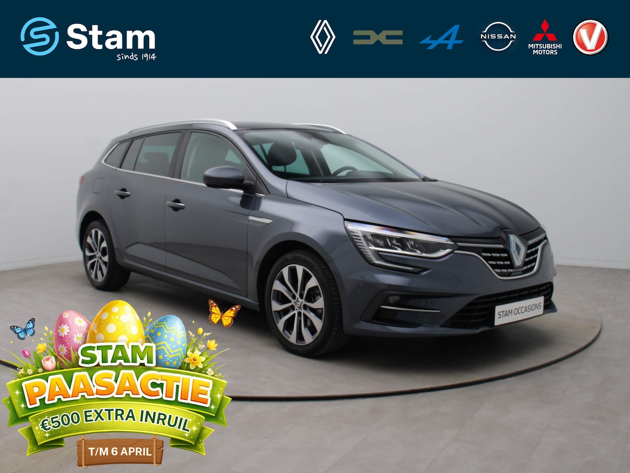 Renault Mégane Estate - TCe 140pk Techno EDC/AUTOMAAT Camera | Climate | Navi | Parksens. v+a | Stoel -\ Stuurverw - AutoWereld.nl