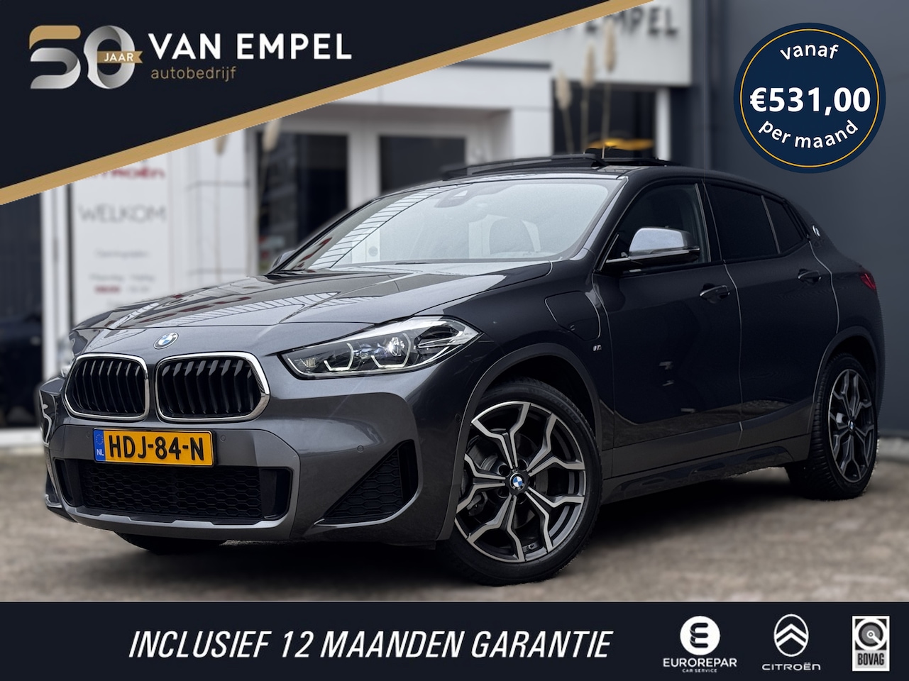 BMW X2 - XDrive25e High Executive M-Pakket | Schuif-Kantel dak | Memory | Camera | Stoelverwarming - AutoWereld.nl